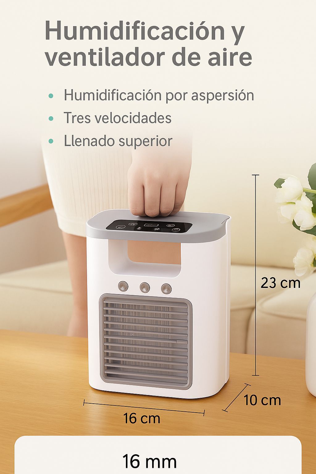 Miniatura 2 de HUMIDIFICADOR Y VENTILADOR DE AIRE PORT.
